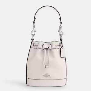 Coach Mini White Bucket Bag